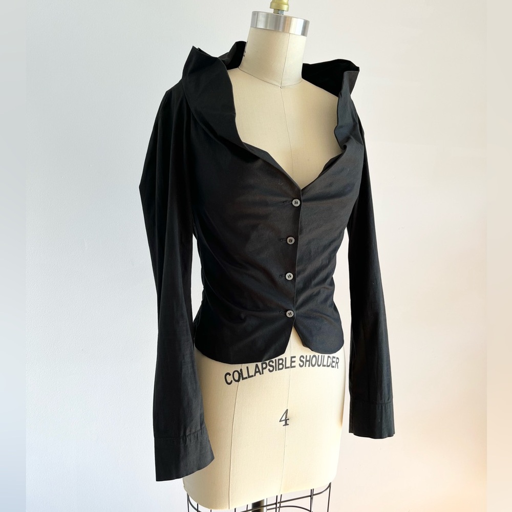 Vivienne Westwood Anglomania Black Cotton Jacket ~ Punk Goth ~ Small